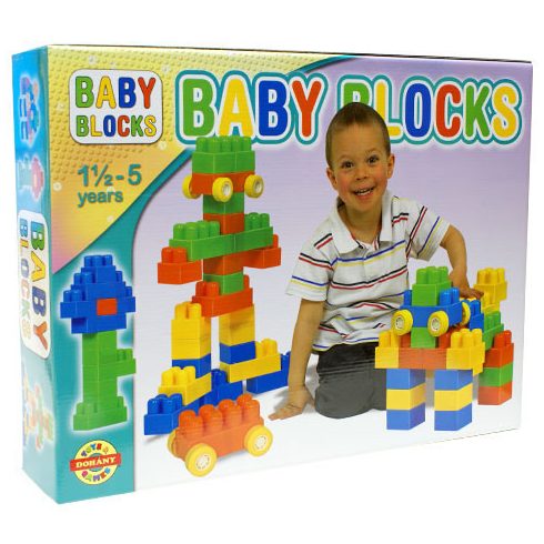 Baby Blocks 24 db-os építőkocka szett - Dorex