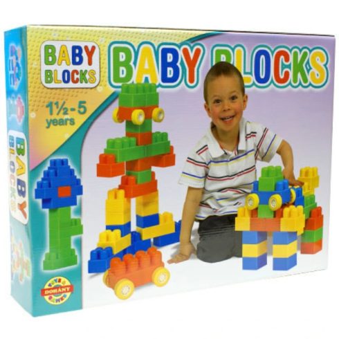 Baby Blocks 24 db-os építőkocka szett - Dorex