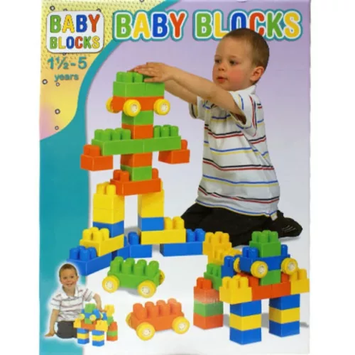 Baby Blocks 24 db-os építőkocka szett - Dorex