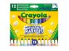 Crayola: 12 db tompahegyû lemosható filctoll