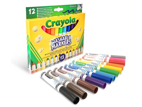 Crayola: 12 db tompahegyû lemosható filctoll
