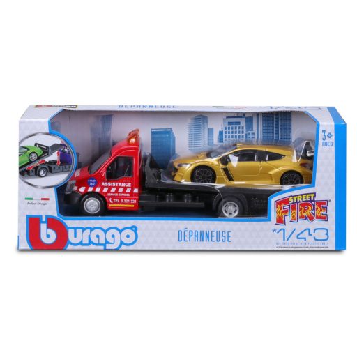 Bburago 1:43 Street Fire - autómentő + kisautó
