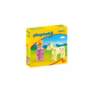 Playmobil - 1.2.3 Hercegnő egyszarvúval 70127