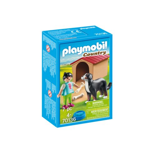 Playmobil - Kislány Kutyával és Kutyaházzal - 70136