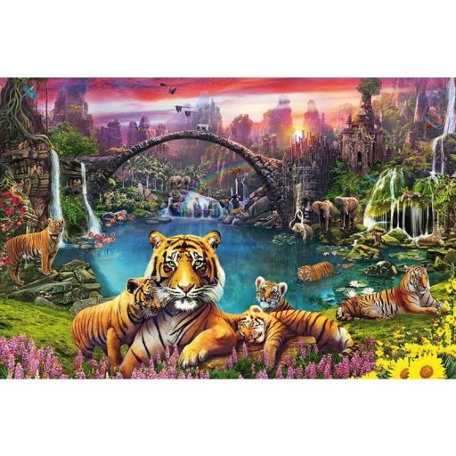 Puzzle 3000 db - Tigrisek a lagúnában