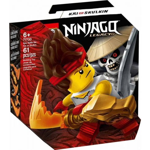 Lego Ninjago - Hősi harci készlet - Kai vs Skulkin 71730