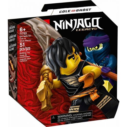 Lego Ninjago - Hősi harci készlet - Cole vs Kísértetharcos 71733