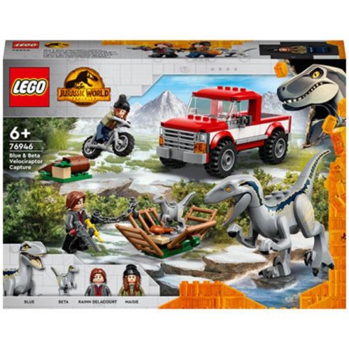 Lego Jurassic World - Kék és Béta velociraptorok elfogása - 76946