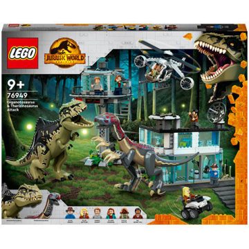  Lego Jurassic World - Giganotosaurus és therizinosaurus támadás - 76949