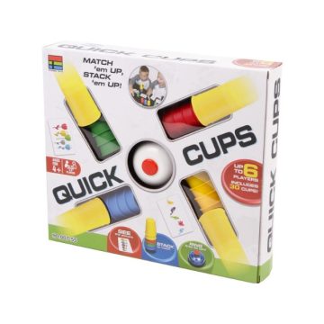 Quick Cups színes poharak társasjáték