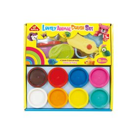 Állatos gyurma szett 8 tégely gyurmával