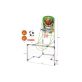   2IN1 focikapu és kosárpalánk 12 cm kosárlabdával, 14 cm focilabdával, pumpával