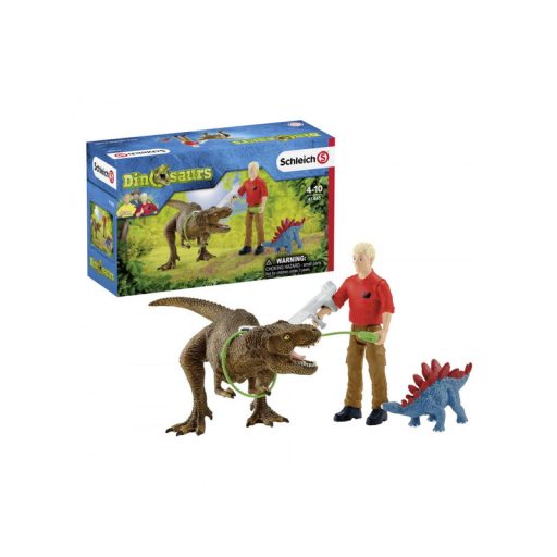 Schleich Tyrannosaurus rex támadás