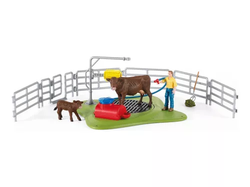Schleich Tehénmosó állomás