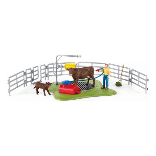 Schleich Tehénmosó állomás