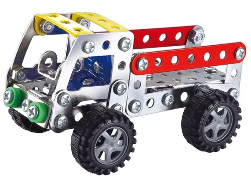 Teherautó 112 darabos fém építőjáték