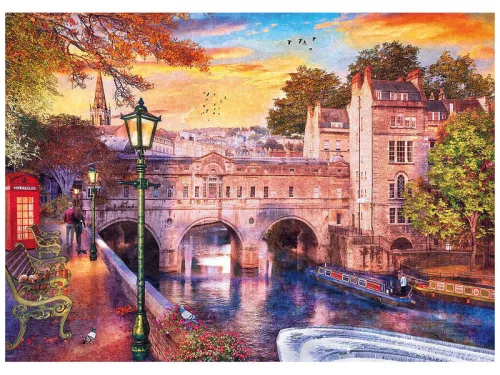 Ravensburger Puzzle 1000 db - Romantikus séta Bathban