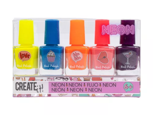 Create it! Neon körömlakk 5 db/csomag