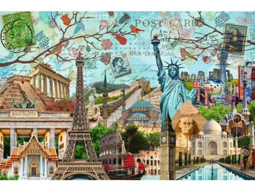 Puzzle 5000 db - Nagyvárosi kollázs