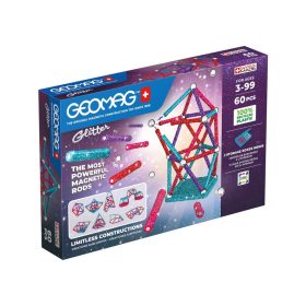 Geomag Glitter - 60 db-os készlet - Csillogó