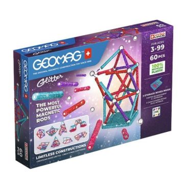 Geomag Glitter - 60 db-os készlet - Csillogó