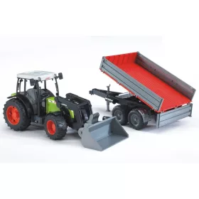 Bruder-Claas Nectis markolós traktor utánfutóval