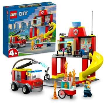   LEGO® City Fire: Tűzoltóállomás és tűzoltóautó 60375