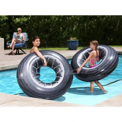 Bestway 36102 - Autókerék mintás úszógumi - 119 cm