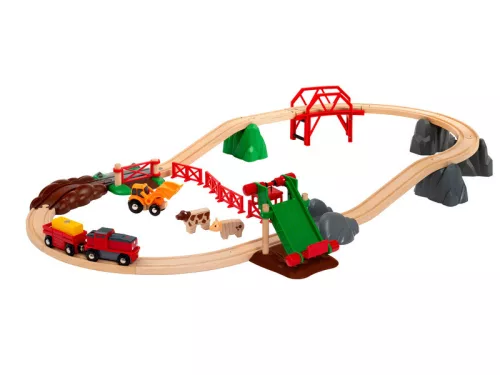 BRIO vonat farm készlet