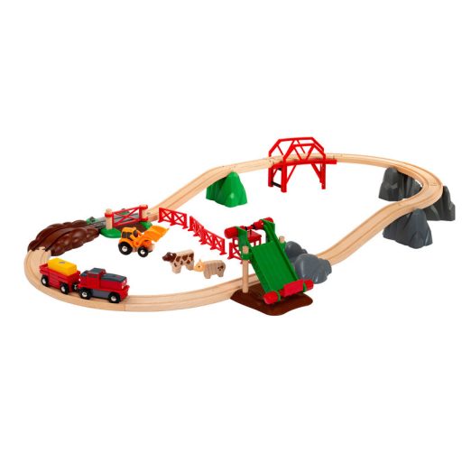 BRIO vonat farm készlet