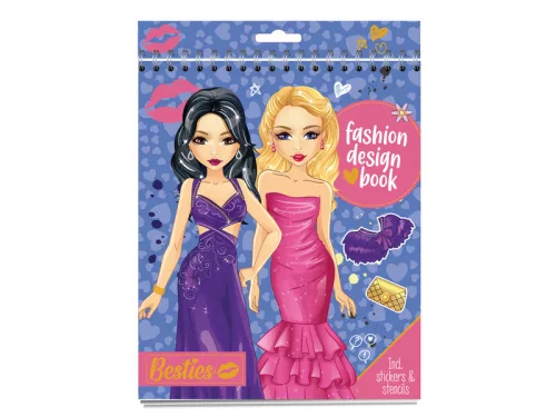 Besties - 24x20 cm divatervező füzet