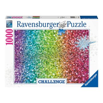 Ravensburger Puzzle 1000 db - Challenge Glitter