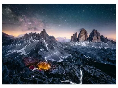 Ravensburger Puzzle 1000 db - Drei Zinnen, Dolomitok