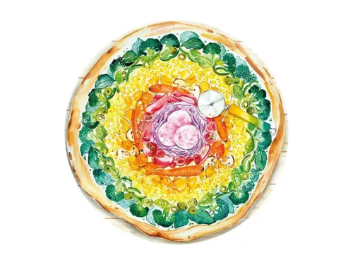 Puzzle kör 500 db - Pizza