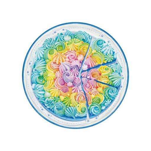 Puzzle kör 500 db - Szivárvány torta