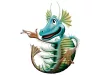 Aqua Dragons vízalatti világ díszdobozban