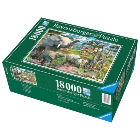 Ravensburger: Puzzle 18000 db - Az itatónál