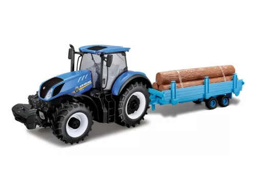 Bburago - Traktor utánfutóval New Holland 1:32