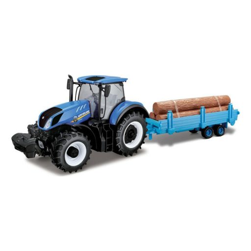 Bburago - Traktor utánfutóval New Holland 1:32