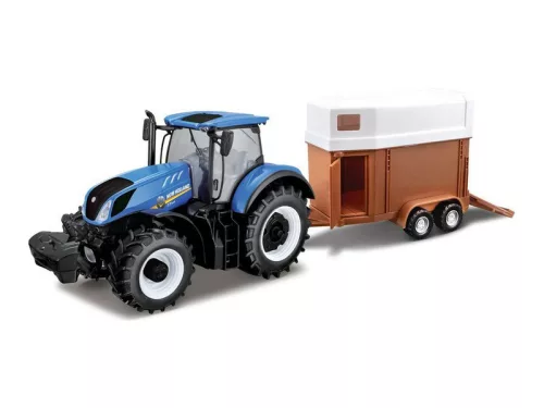 Bburago - Traktor utánfutóval New Holland 1:32