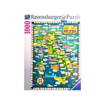 Ravensburger Puzzle 1000 db - Olasz borok