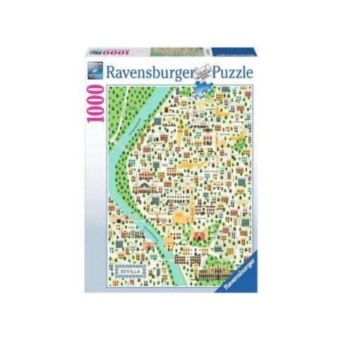 Ravensburger Puzzle 1000 db - Sevilla térképe