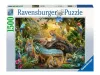 Puzzle 1500 db - Leopárdok a dzsungelben