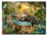Puzzle 1500 db - Leopárdok a dzsungelben