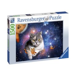 Puzzle 1500 db - Macskák az űrben