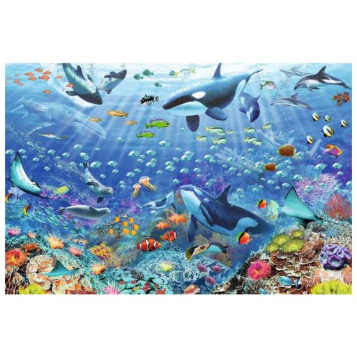 Puzzle 3000 db - Színes víz alatti szórakozás