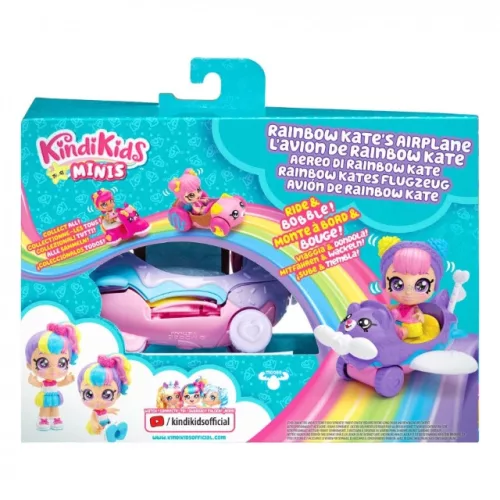 Kindi Kids Mini járművek - Rainbow Kate repülője