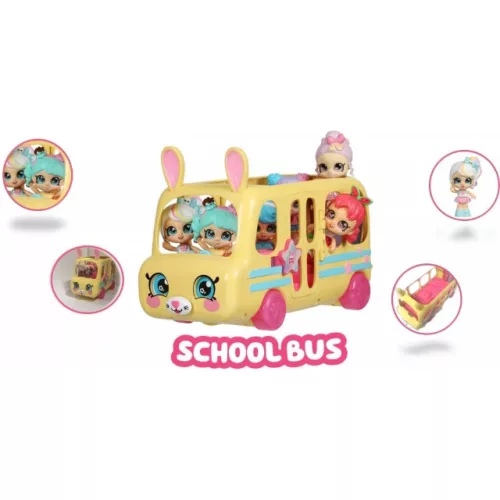 Kindi Kids Mini járművek - Iskolabusz
