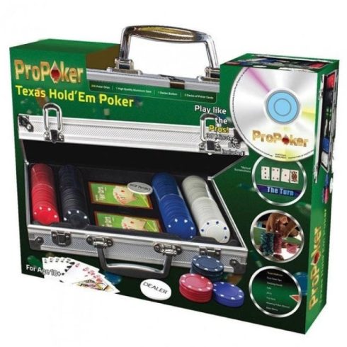 ProPoker Texas Hold'em póker szett 200 db-os oktató DVD-vel