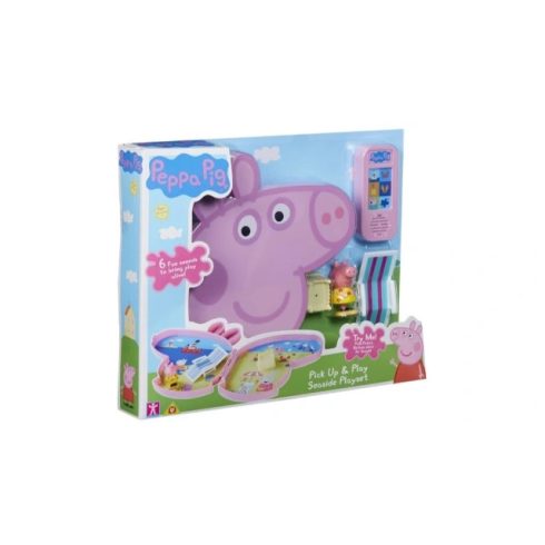 Peppa Malac - Utazó készlet figurával és kiegészítőkkel bőröndben